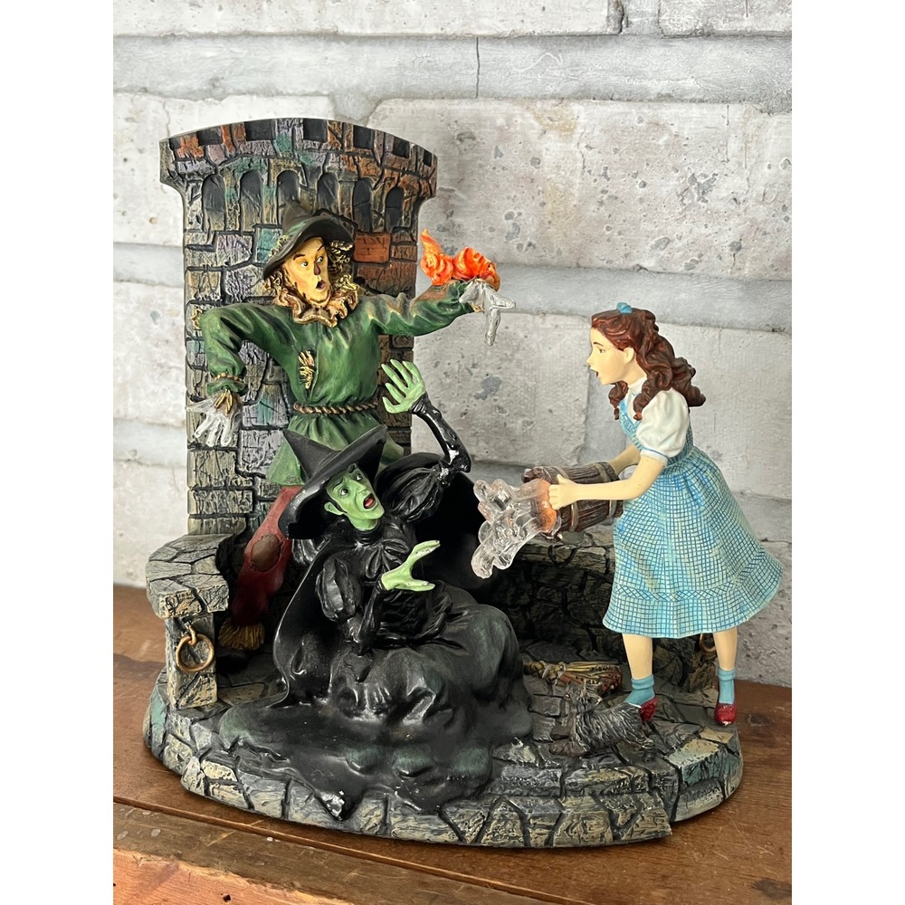 I'm Melting Wizard of Oz Collectible Figurine w‎ Dorothy Scarecrow Wicked Witch